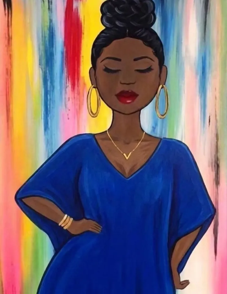 Adult/Teen Art Class w/ Live DJ - R & B Paint & Groove - Baddies in a Moo Moo