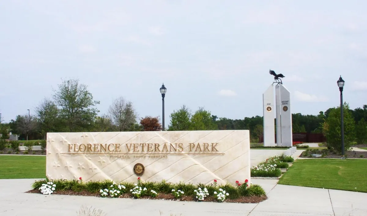 Florence Veterans Park Sign