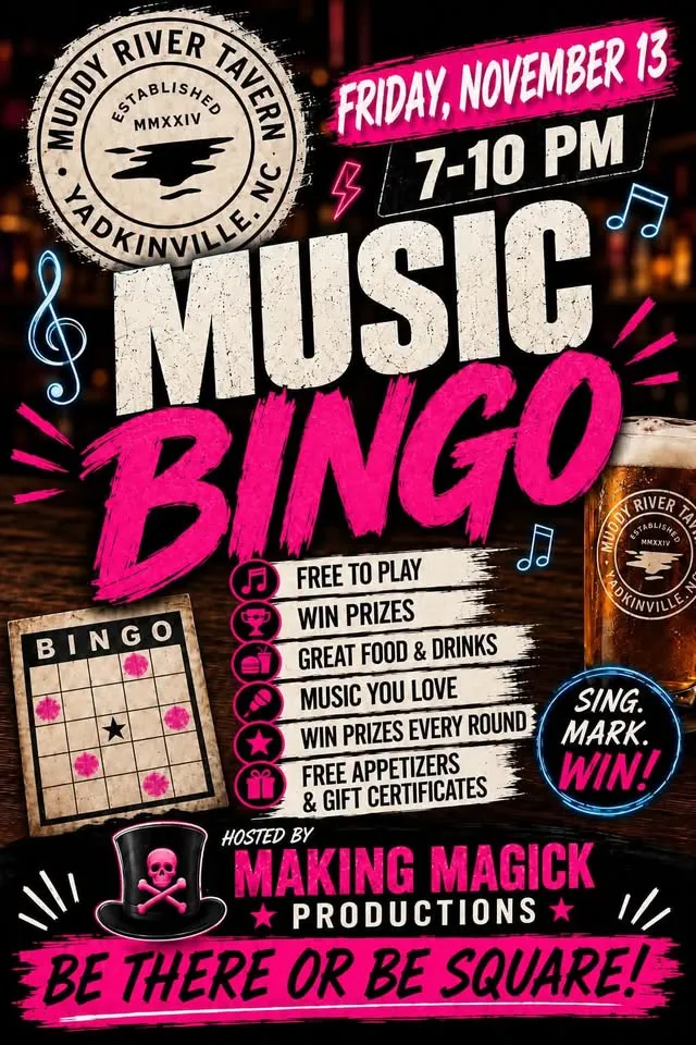 Music Bingo at the Tavern with Making Magik Productions