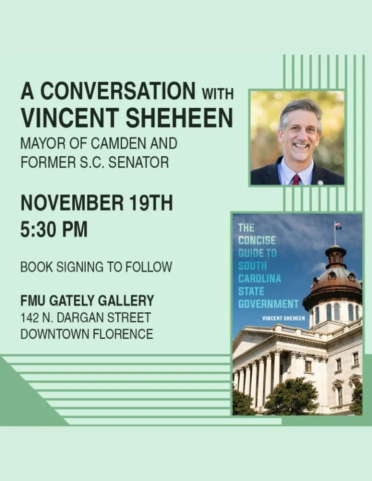 A Conversation with Vincent Sheheen: Book Signing