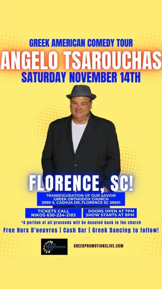 Angelo Tsarouchas Comedy Tour