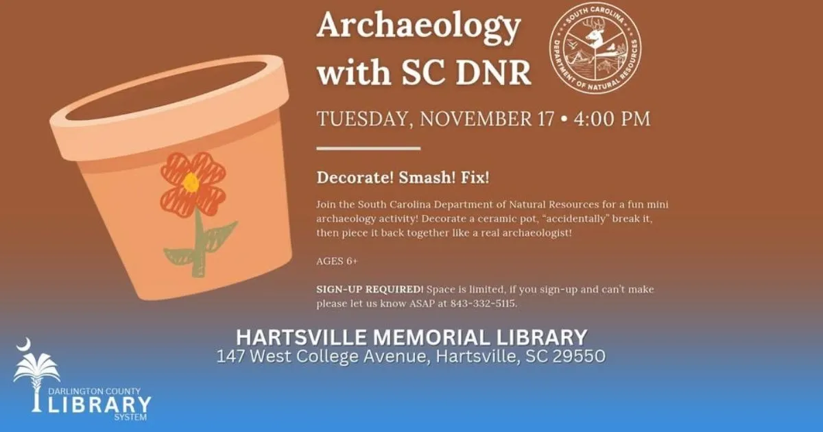 Archaeology & Pottery Craft w/SCDNR