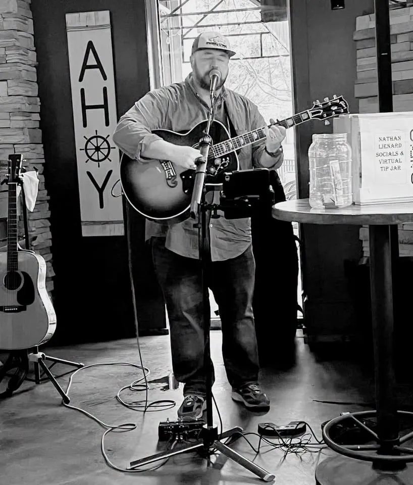 Nathan Lienard in the brewery courtyard