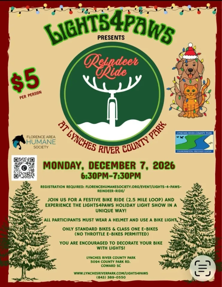 Lights 4 Paws Reindeer Ride
